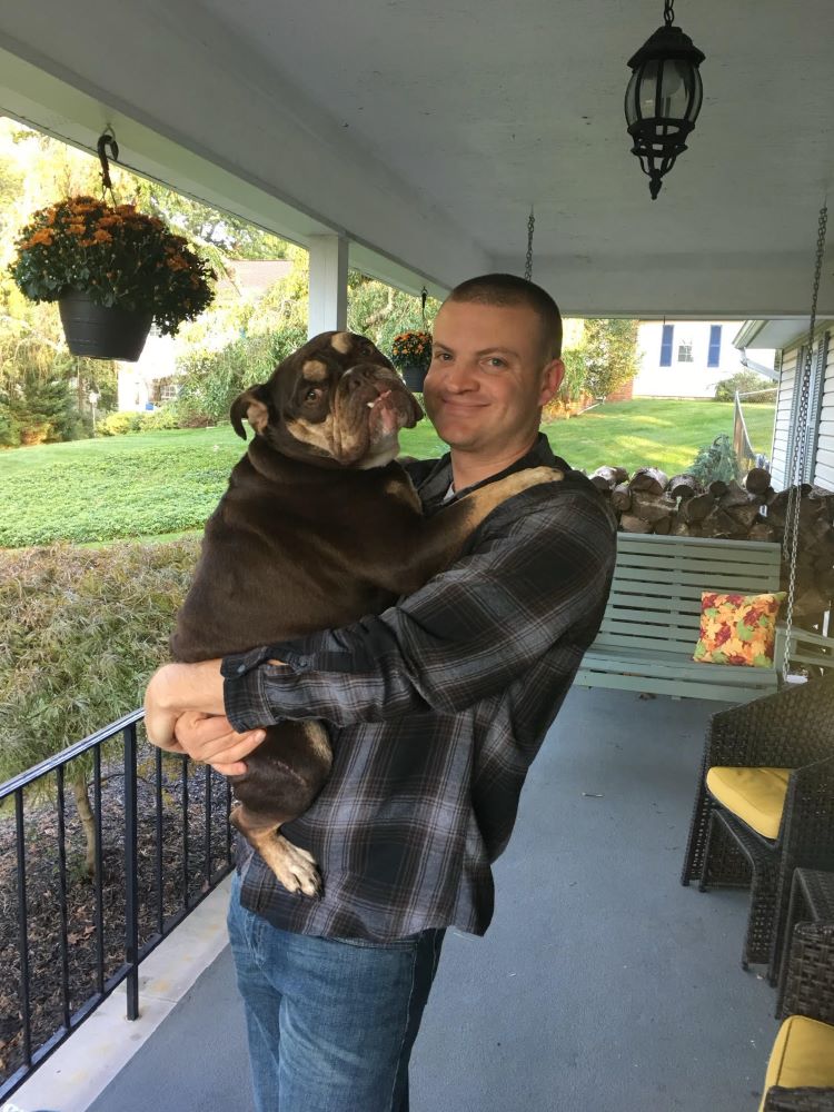 Mr.Wagenblast and his dog!
